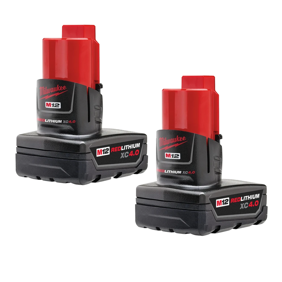 Milwaukee 48-11-2442, M12™ REDLITHIUM™ XC4.0 Battery Two Pack
