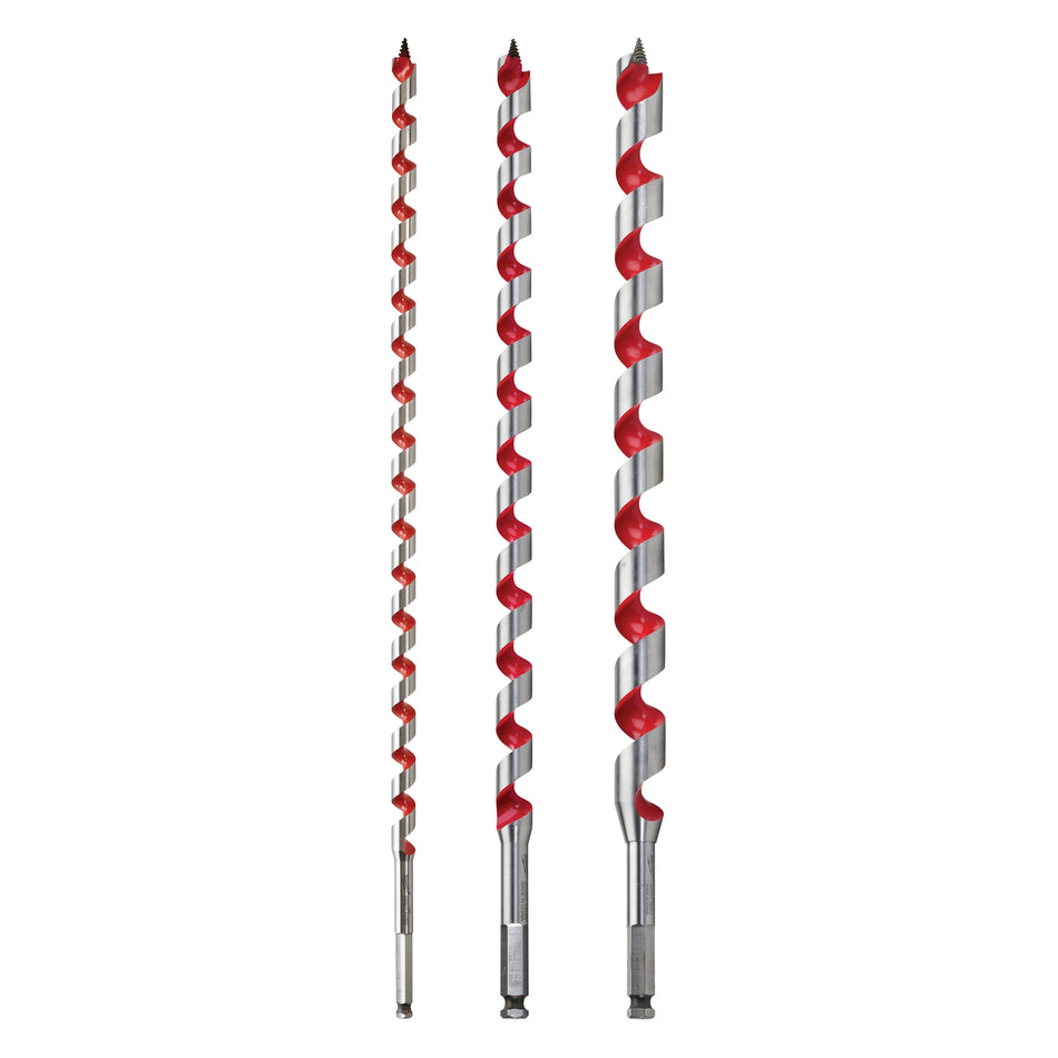 Milwaukee 48-13-3000, Ship Auger Bit Set 18" (3 PC)
