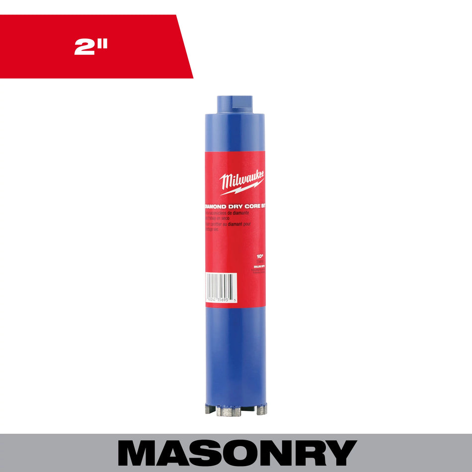 Milwaukee 48-17-0020, 2" Dry Core Masonry Bit