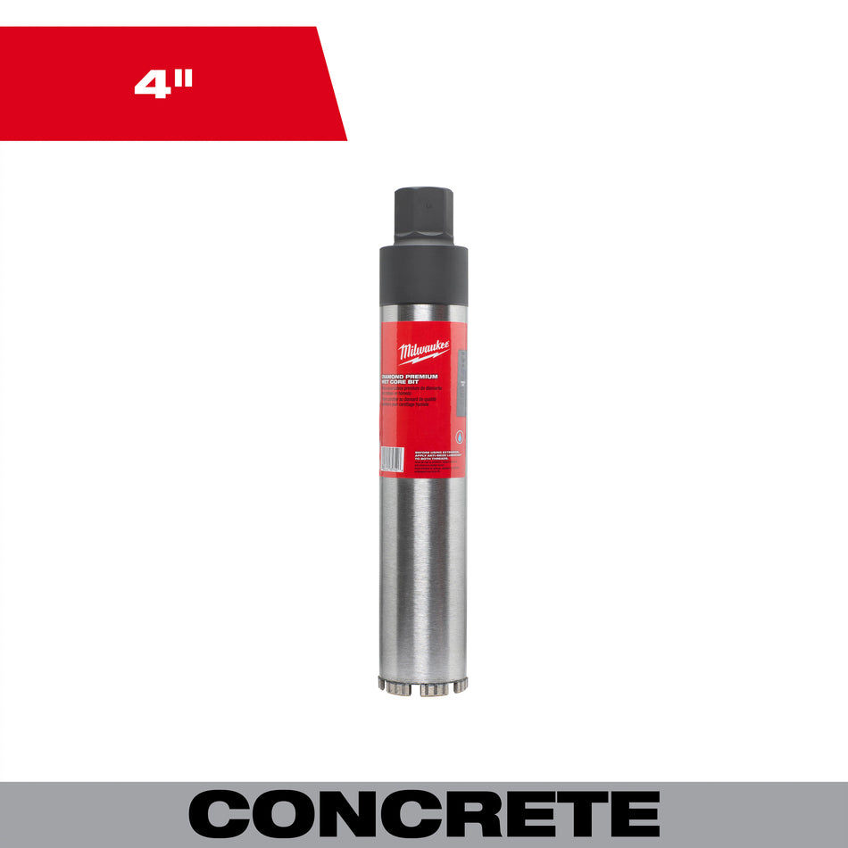 Milwaukee 48-17-3040, 4" Diamond Premium Wet Core bit