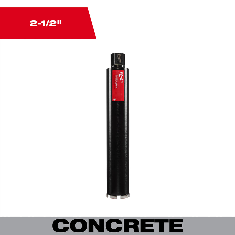 Milwaukee 48-17-5025, 2-1/2" Diamond Ultra Wet Core Bit