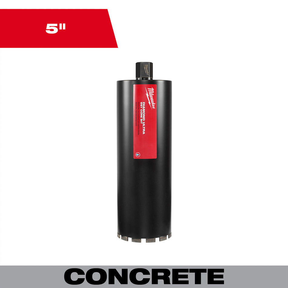 Milwaukee 48-17-5050, 5" Diamond Ultra Wet Core Bit