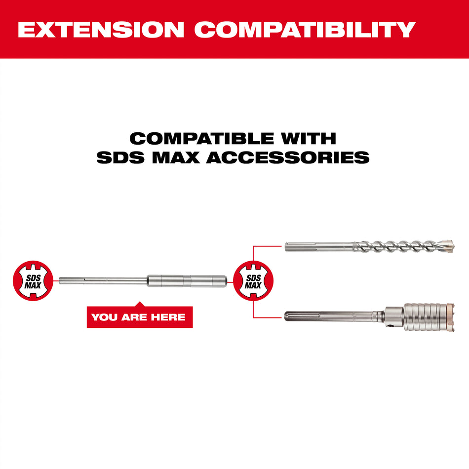 Milwaukee 48-20-6951, 15" MAX-LOK™ SDS MAX Extension