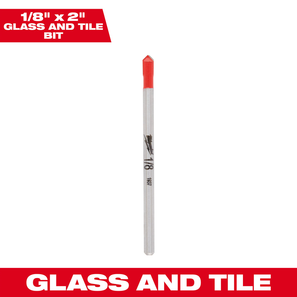 Milwaukee 48-20-8980, 1/8" Glass and Tile Bit