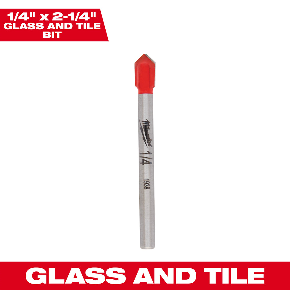 Milwaukee 48-20-8982, 1/4" Glass and Tile Bit