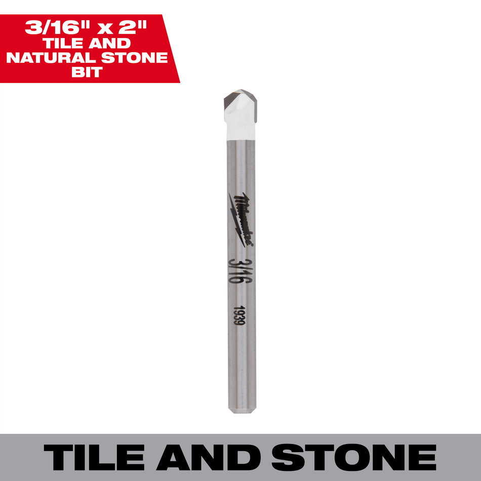 Milwaukee 48-20-8991, 3/16" Tile and Natural Stone Bit