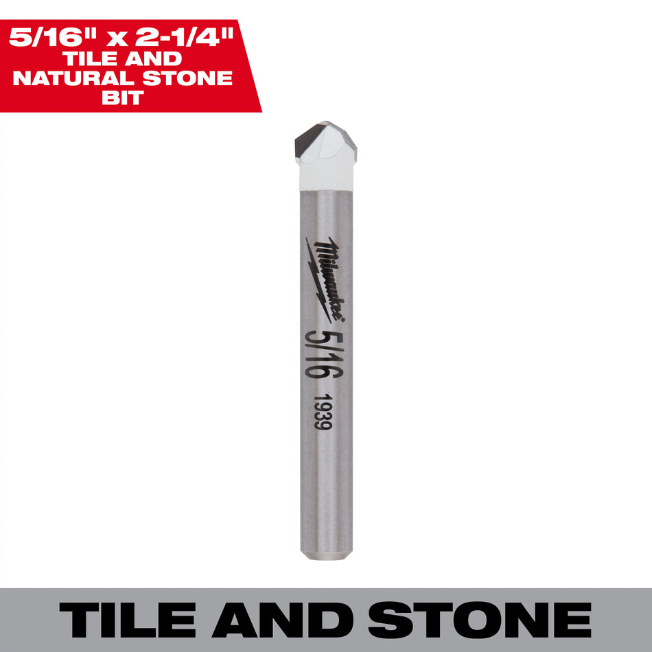 Milwaukee 48-20-8993, 5/16" Tile and Natural Stone Bit