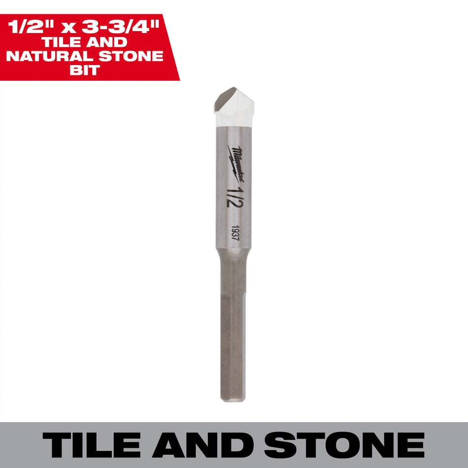 Milwaukee 48-20-8995, 1/2" Tile and Natural Stone Bit