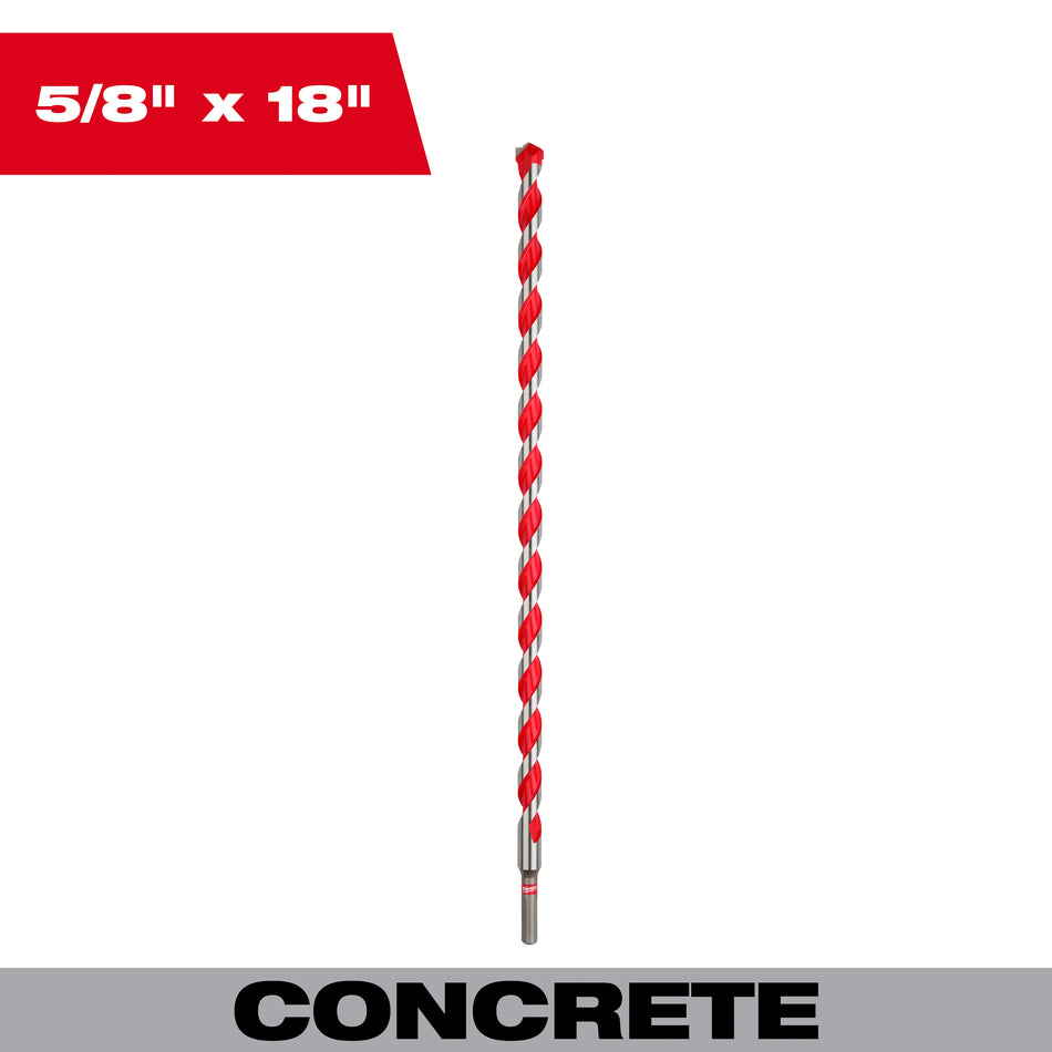 Milwaukee 48-20-9042, 5/8'' x 16'' x 18'' Carbide Hammer Drill Bit