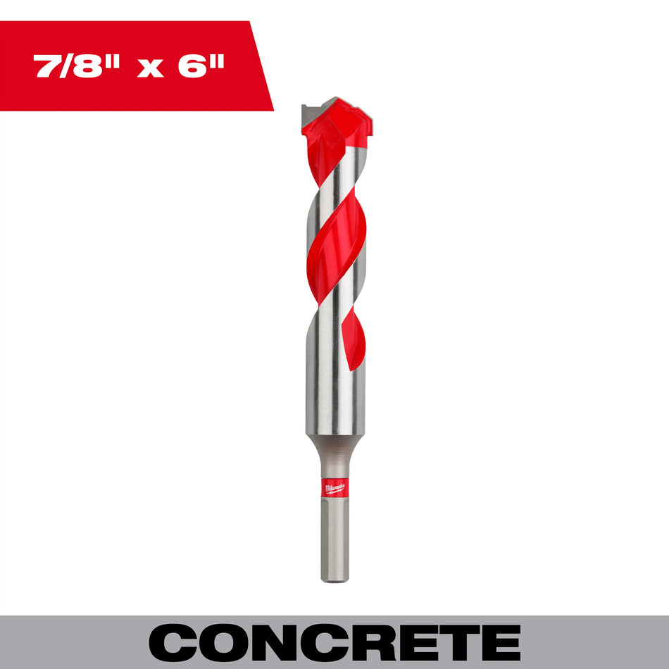 Milwaukee 48-20-9047, 7/8'' x 4'' x 6'' Carbide Hammer Drill Bit