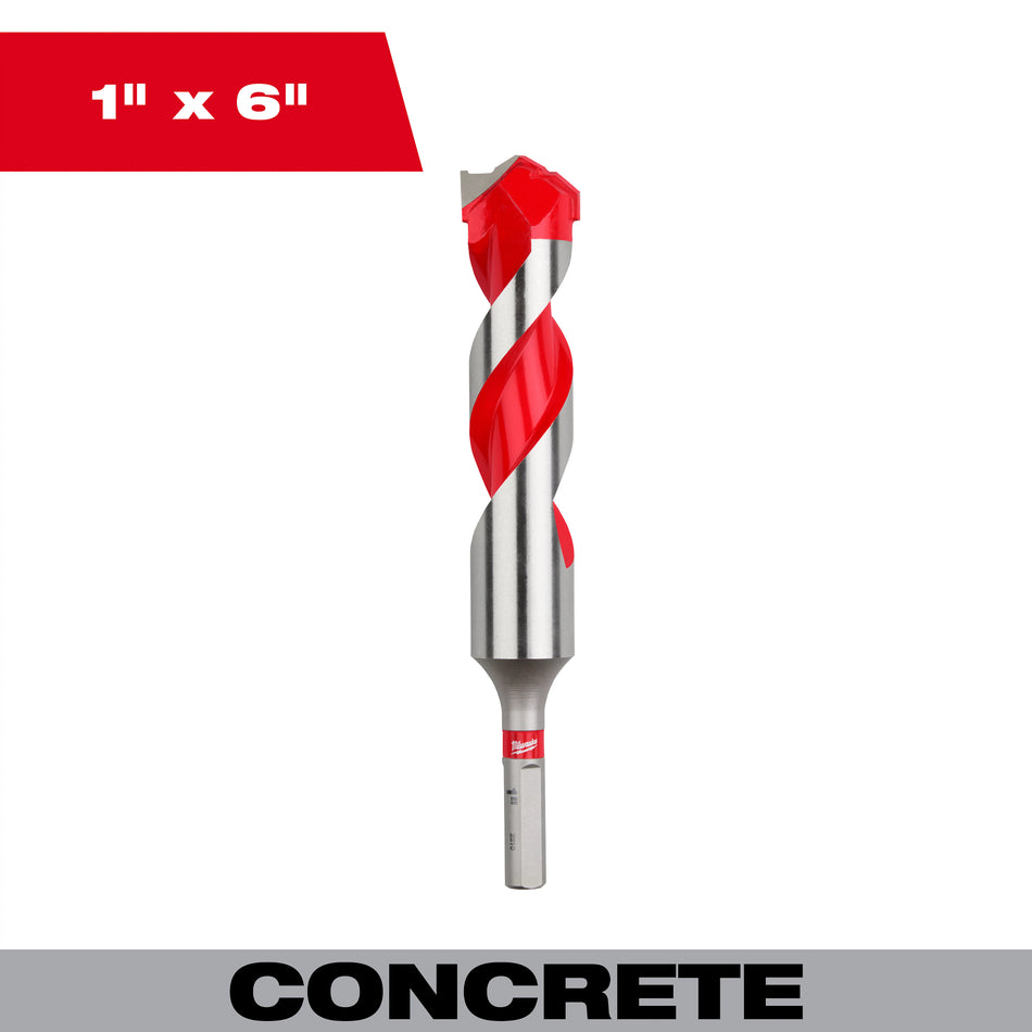 Milwaukee 48-20-9049, 1'' x 4'' x 6'' Carbide Hammer Drill Bit
