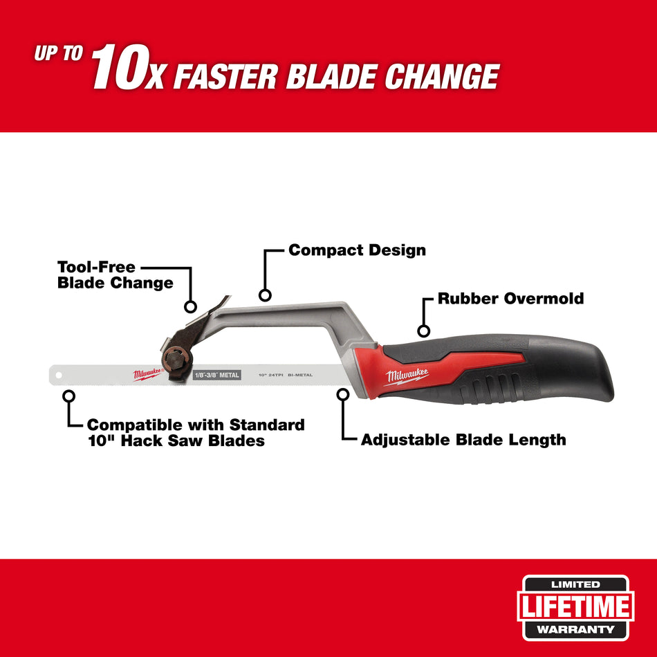 Milwaukee 48-22-0012, Compact Hack Saw
