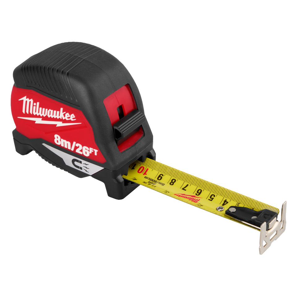 Milwaukee 48-22-1026M, 8m/26ft Magnetic Tape Measure