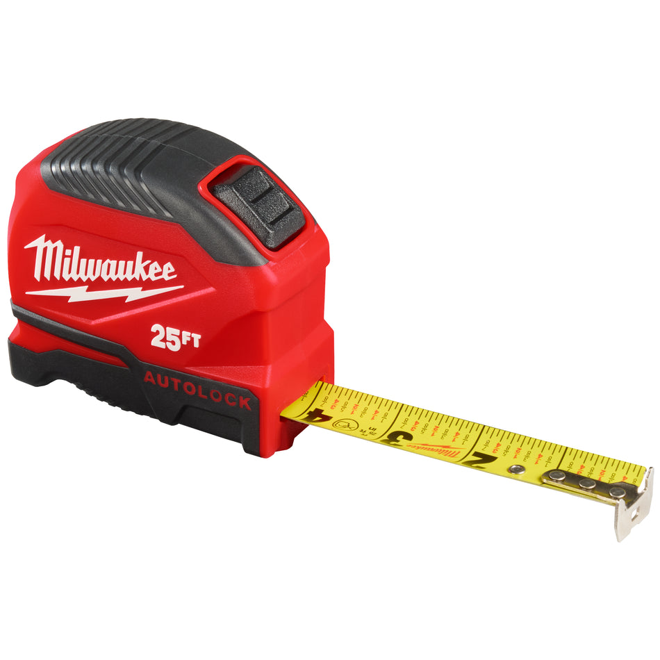 Milwaukee 48-22-1825, 25ft Auto-Lock Tape Measure