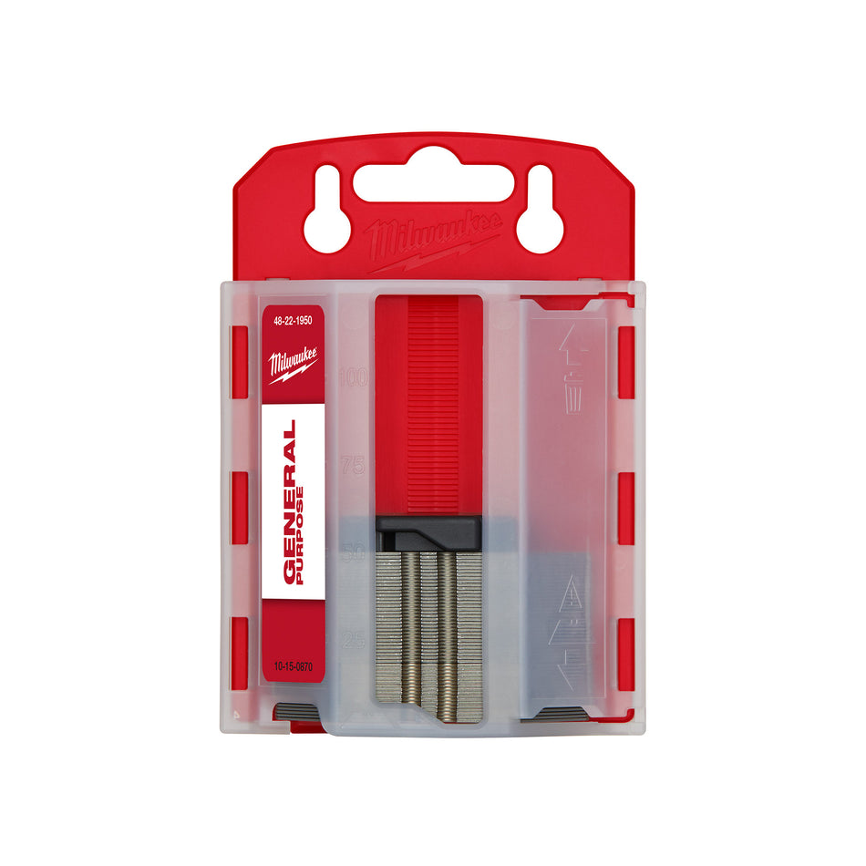 Milwaukee 48-22-1950, 50 PC General Purpose Utility Blades w/ Dispenser