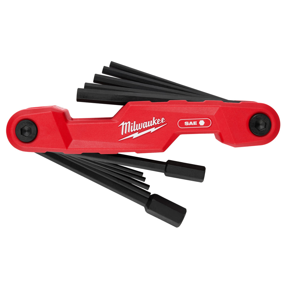 Milwaukee 48-22-2180, 11-Key Electrician's Folding Hex Key Set - SAE