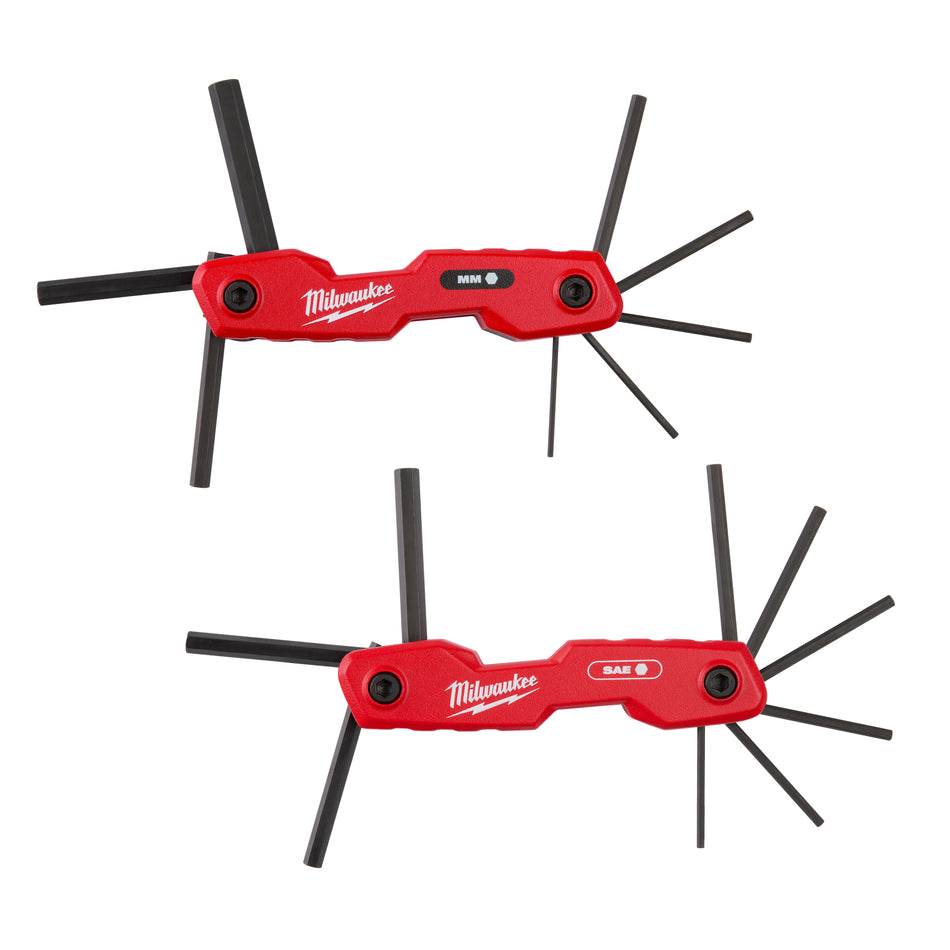 Milwaukee 48-22-2183, 17 Key Folding Hex Key Sets - SAE/Metric