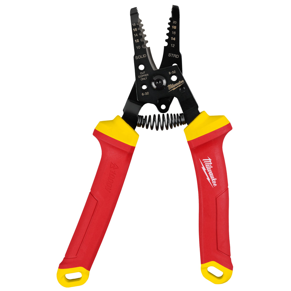 Milwaukee 48-22-2214, 1000V Insulated 10-20 AWG Wire Stripper & Cutter