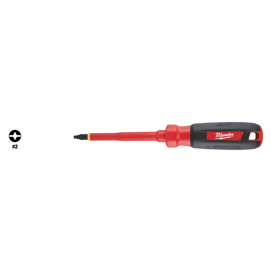 Milwaukee 48-22-2242, #2 ECX - 4" 1000V Insulated Screwdriver