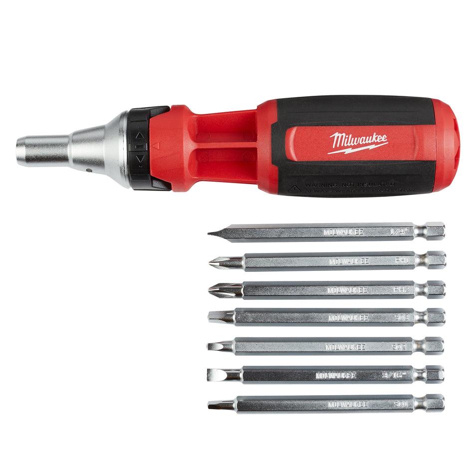 Milwaukee 48-22-2322, 9-in-1 Square Drive Ratcheting Multi-bit Driver