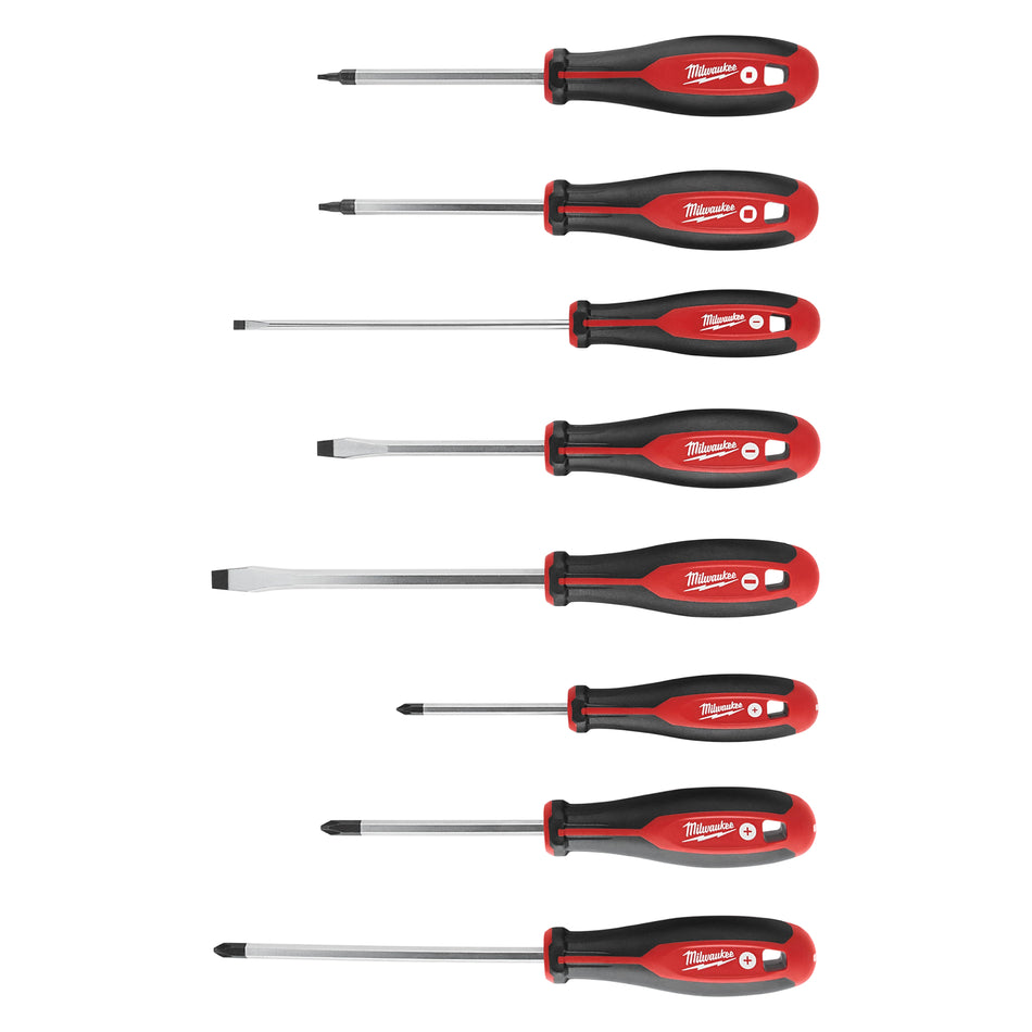 Milwaukee 48-22-2718, 8 pc Hex Wrench Ready Magnetic Tips Screwdriver Set