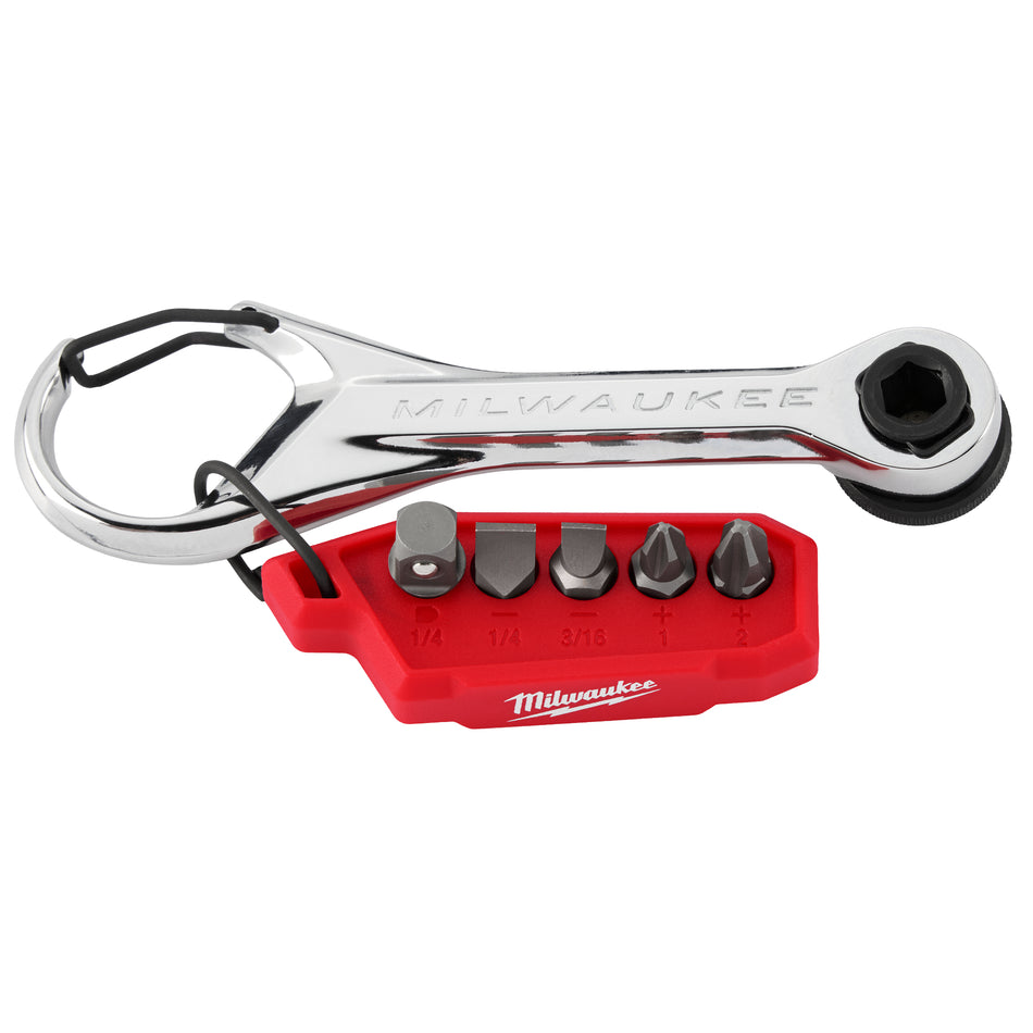 Milwaukee 48-22-2950, 7-in-1 Multi-Bit Mini Ratchet