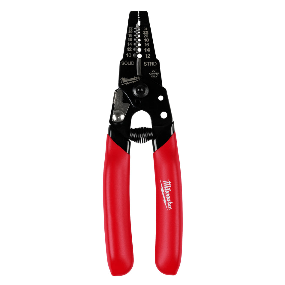 Milwaukee 48-22-3043, 10-24 AWG Compact Dipped Grip Wire Stripper & Cutter