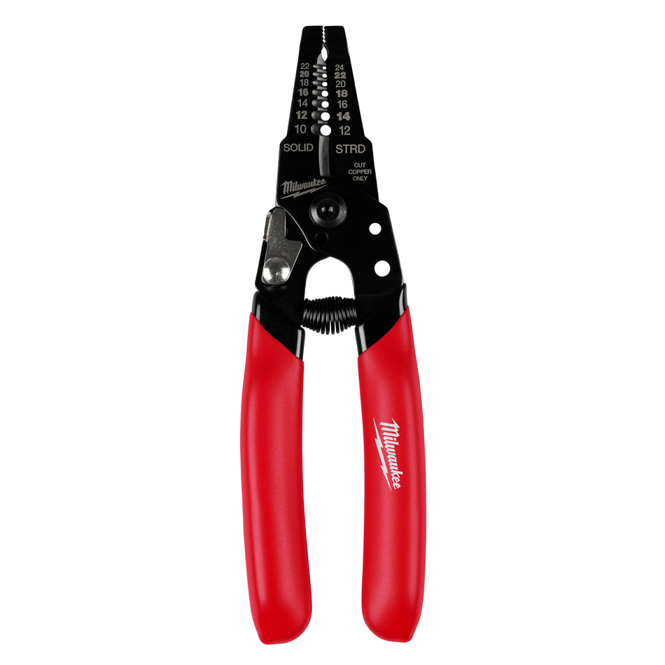 Milwaukee 48-22-3043, 10-24 AWG Compact Dipped Grip Wire Stripper & Cutter
