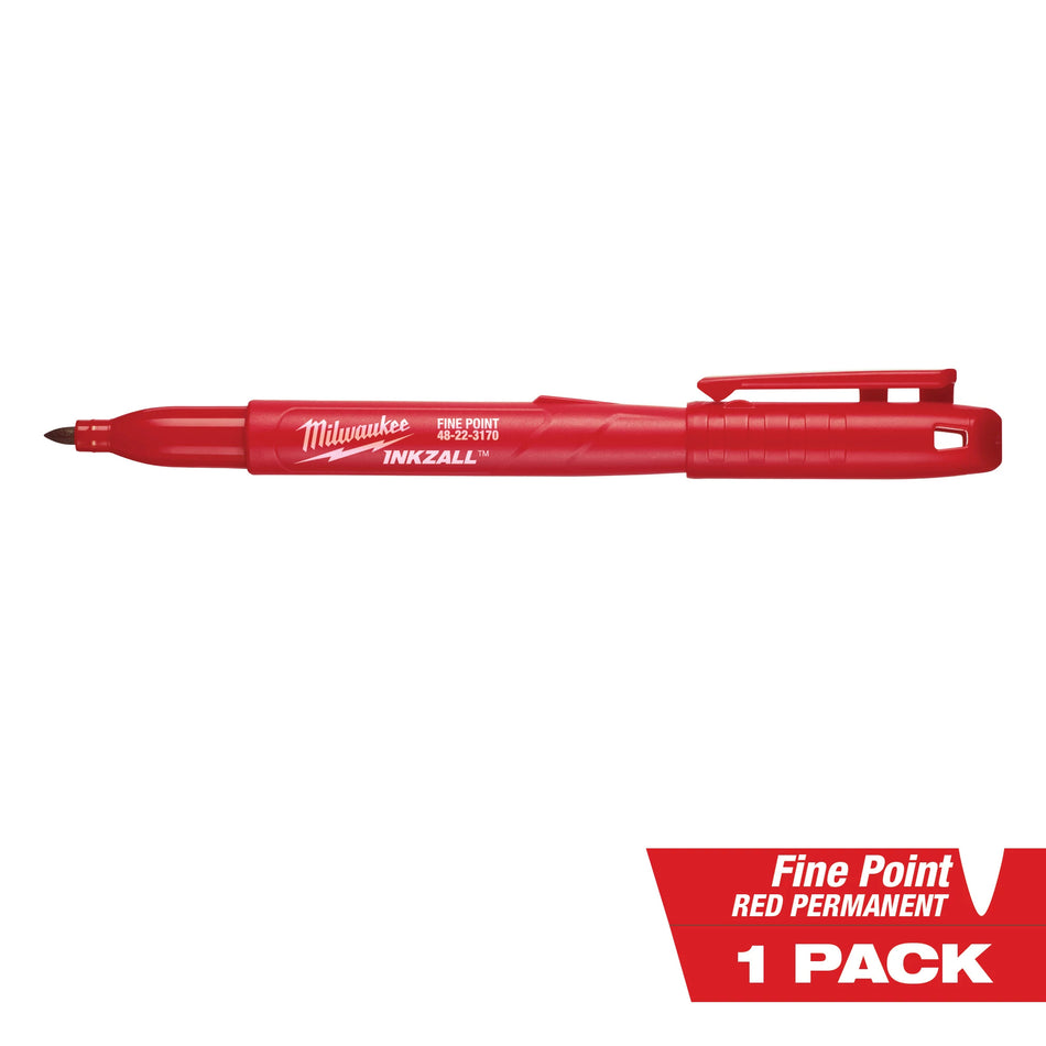 Milwaukee 48-22-3170, INKZALL Red Fine Point Markers