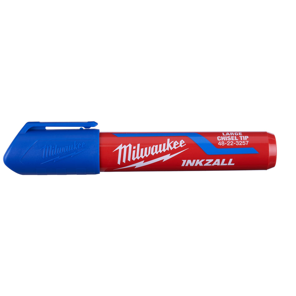 Milwaukee 48-22-3257, INKZALL Large Chisel Tip Blue Marker