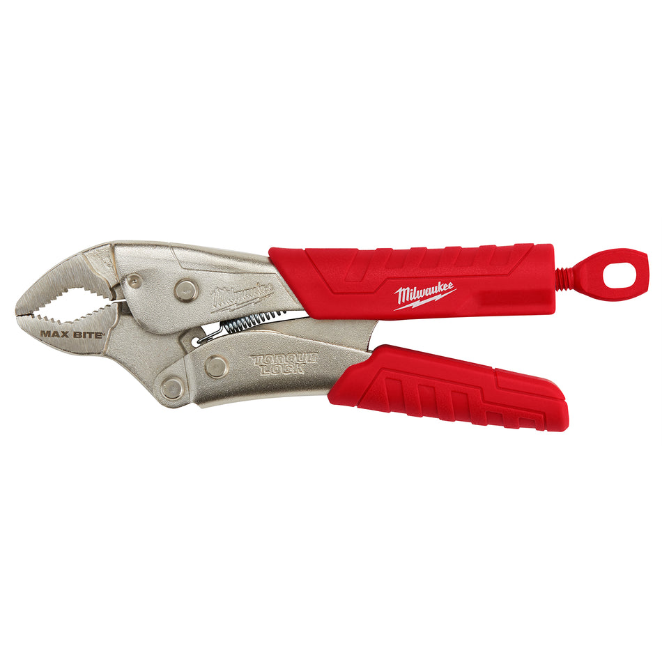 Milwaukee 48-22-3707, 7" Gripped Curved Jaw Locking Pliers with MAXBITE