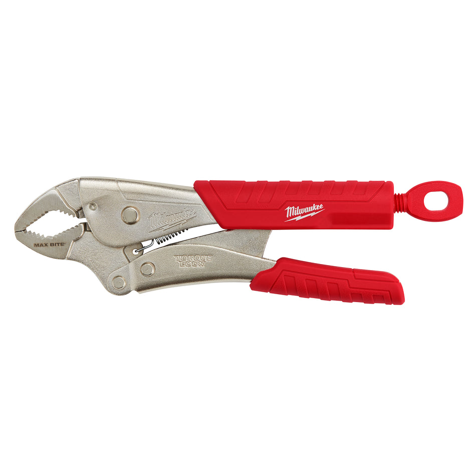 Milwaukee 48-22-3710, 10" Gripped Curved Jaw Locking Pliers with MAXBITE
