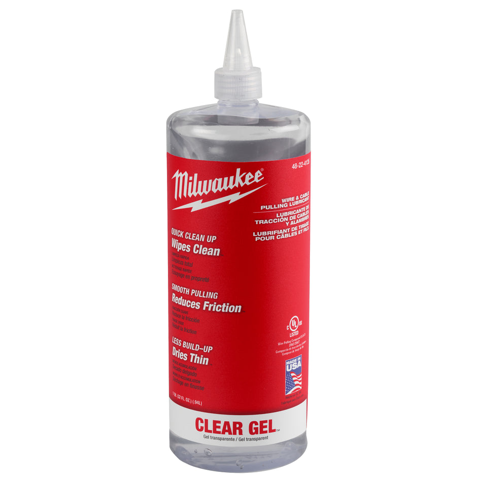 Milwaukee 48-22-4135, Wire & Cable Pulling Clear Gel Lubricant