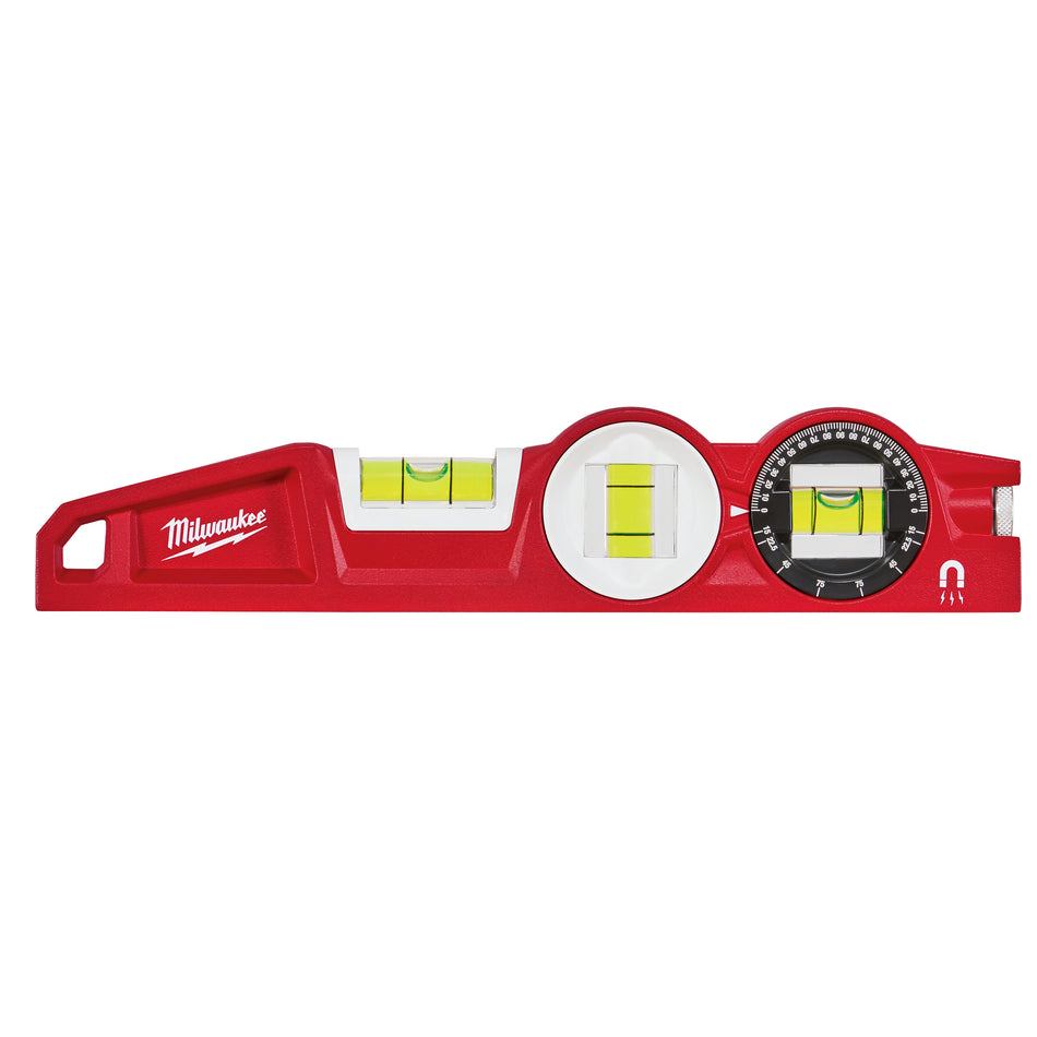 Milwaukee 48-22-5210, 10" Die cast Torpedo Level with 360 Degree Locking Vial