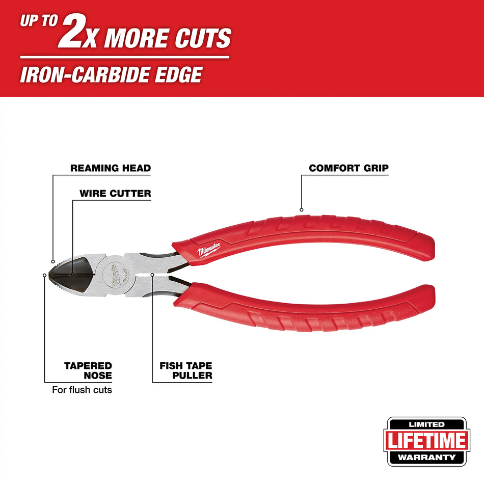 Milwaukee 48-22-6107, 7" Diagonal Cutting Pliers