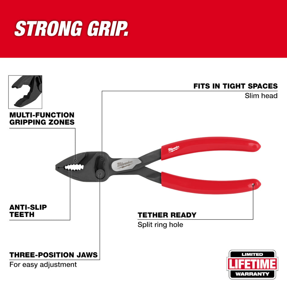 Milwaukee 48-22-6240, 8" Slip Joint Pliers