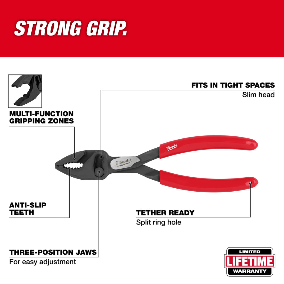Milwaukee 48-22-6240, 8" Slip Joint Pliers