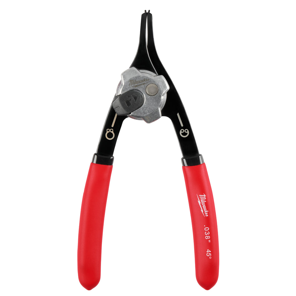 Milwaukee 48-22-6531, 0.038" CONV SNAP RING PLIER - 45 DEG