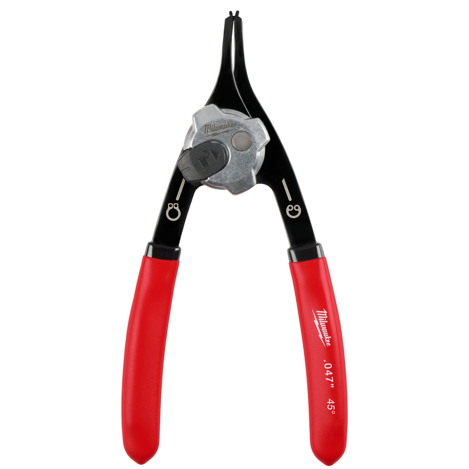Milwaukee 48-22-6534, 0.047" CONV SNAP RING PLIER - 45 DEG