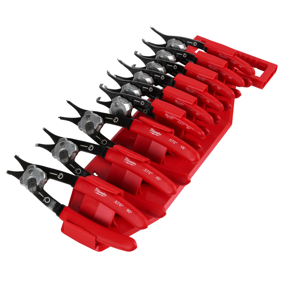 Milwaukee 48-22-6539, 9PC SNAP RING PLIERS SET