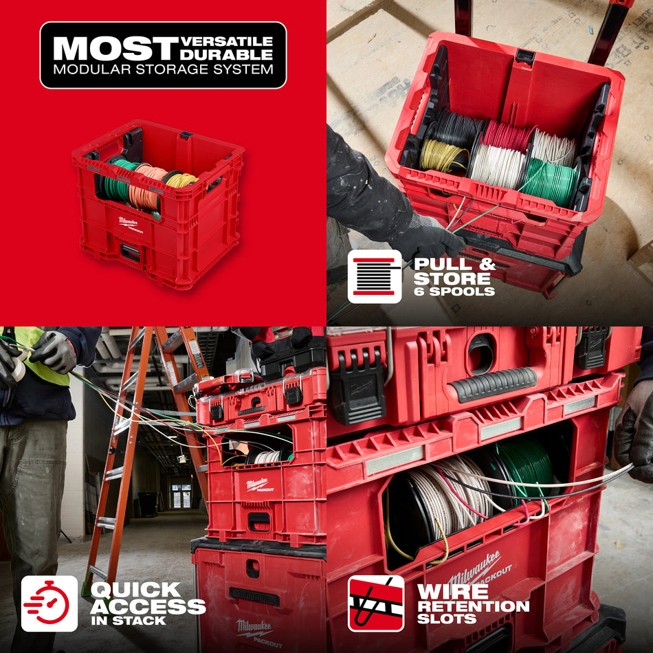 Milwaukee 48-22-8043, PACKOUT™ Wire Pulling XL Crate