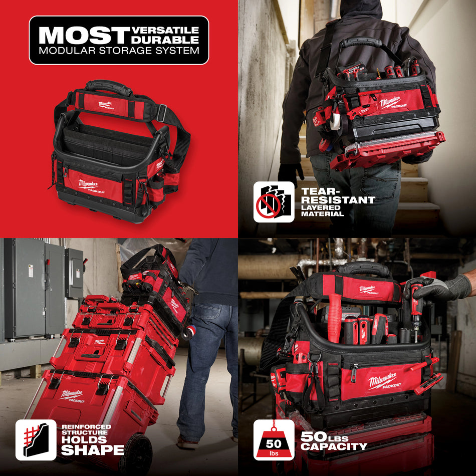 Milwaukee 48-22-8317, PACKOUT™ 15" Structured Tote