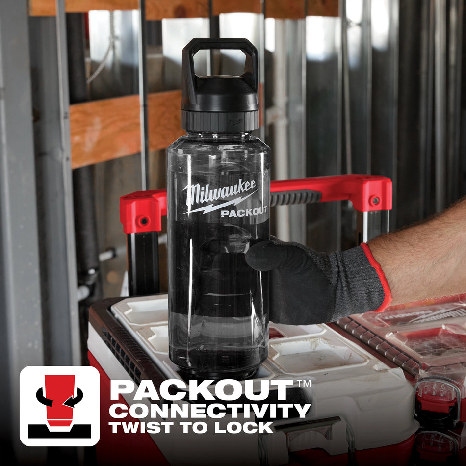 Milwaukee 48-22-8373B, PACKOUT™ 48oz Bottle with Chug Lid (Black)