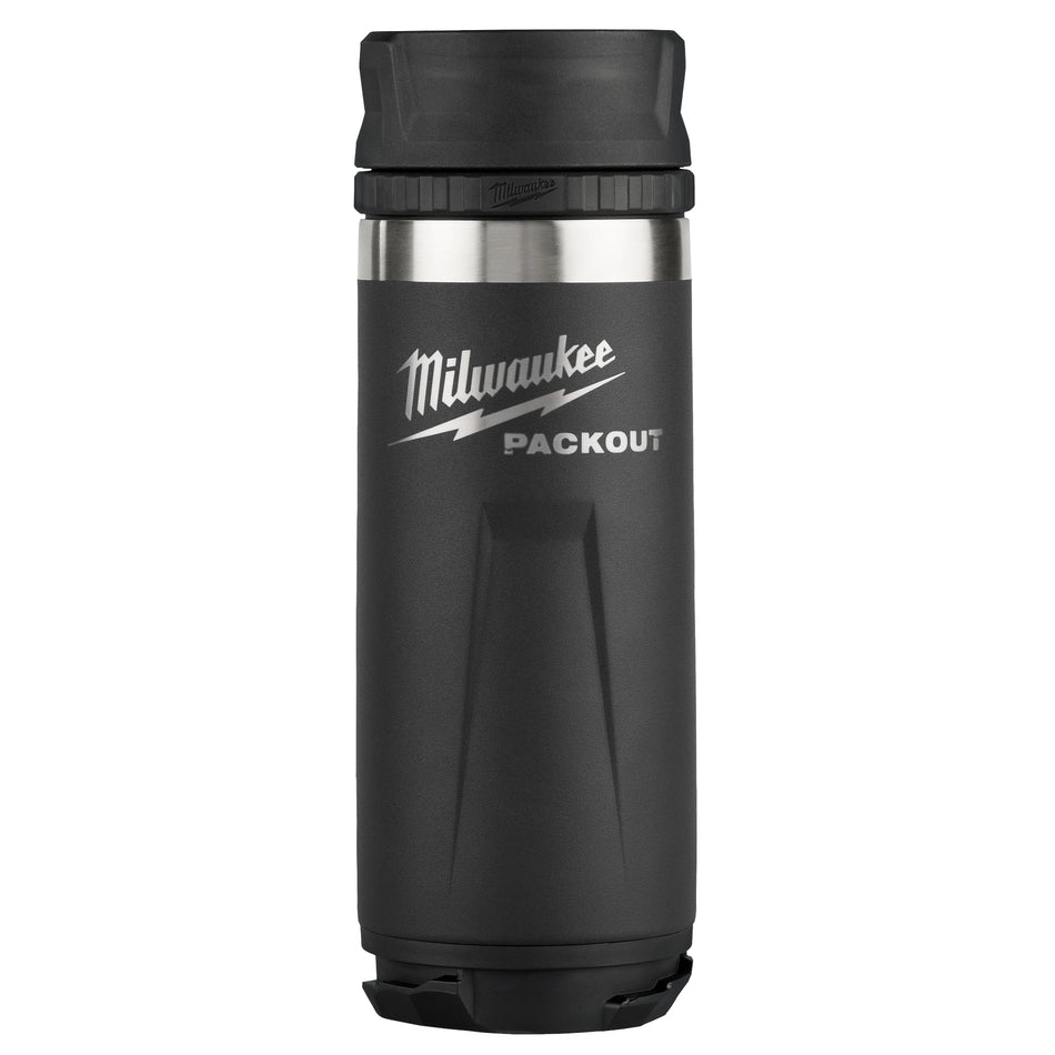 Milwaukee 48-22-8395B, PACKOUT™ 18oz Insulated Bottle with Sip Lid (Black)