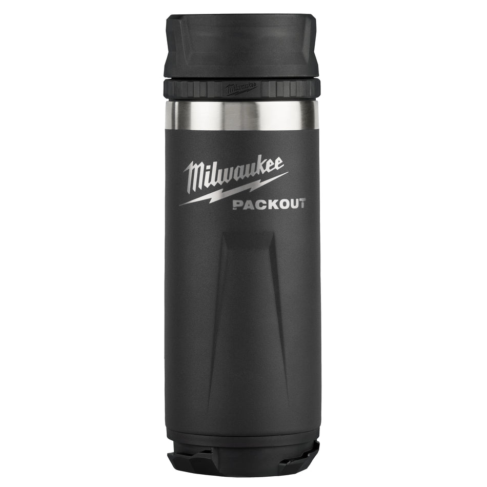 Milwaukee 48-22-8395B, PACKOUT™ 18oz Insulated Bottle with Sip Lid (Black)