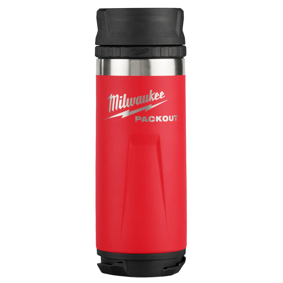 Milwaukee 48-22-8395R, PACKOUT™ 18oz Insulated Bottle with Sip Lid (Red)