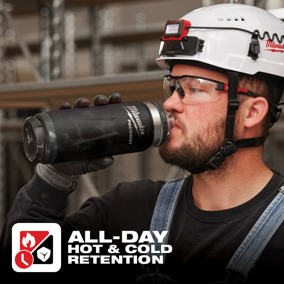 Milwaukee 48-22-8396B, PACKOUT™ 24oz Insulated Bottle with Chug Lid