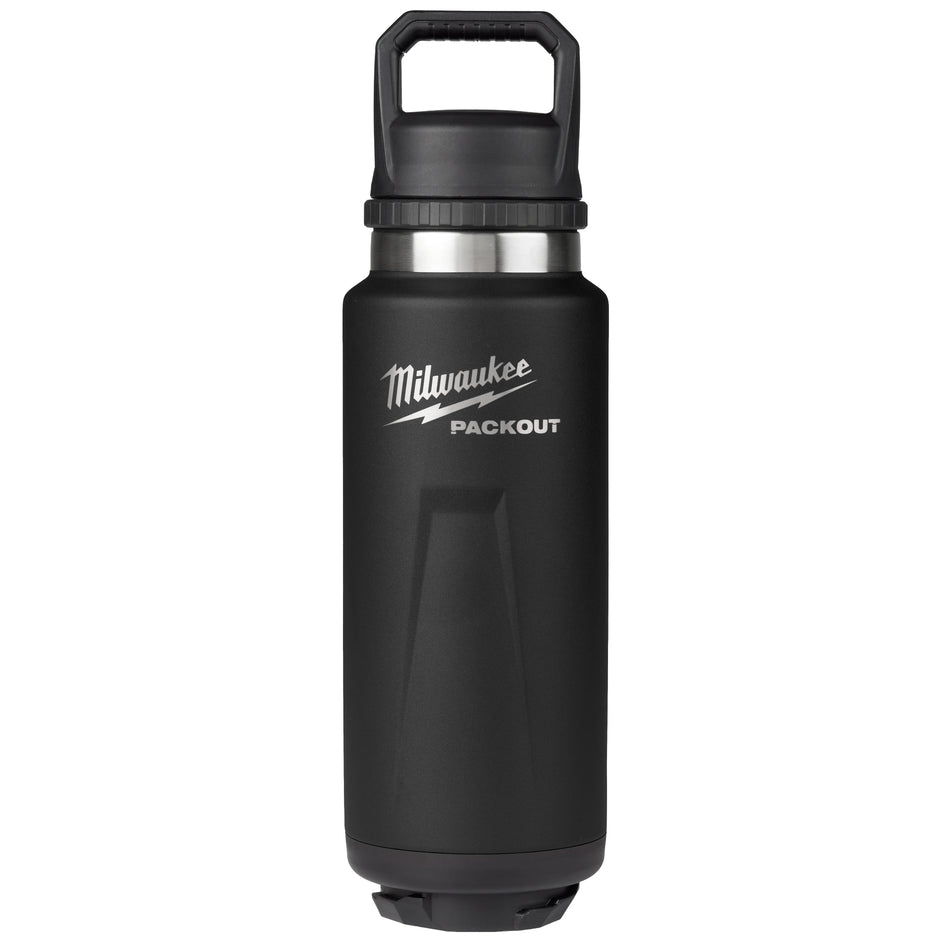 Milwaukee 48-22-8397B, PACKOUT™ 36oz Insulated Bottle with Chug Lid Black