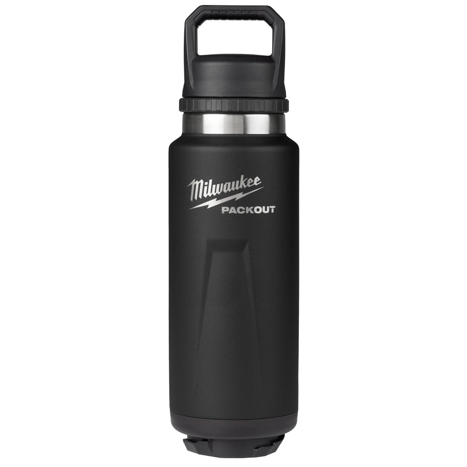 Milwaukee 48-22-8397B, PACKOUT™ 36oz Insulated Bottle with Chug Lid Black