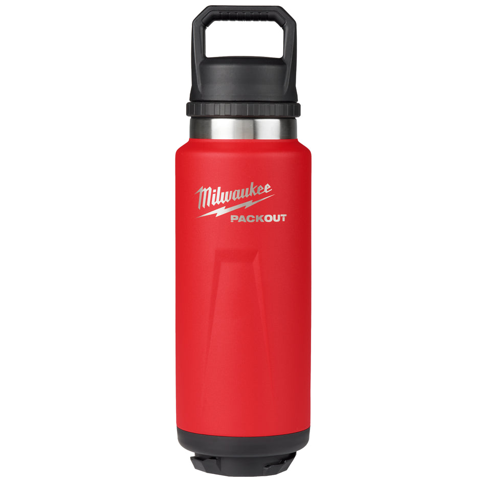 Milwaukee 48-22-8397R, PACKOUT™ 36oz Insulated Bottle with Chug Lid Red